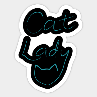 Cat Lady Sticker